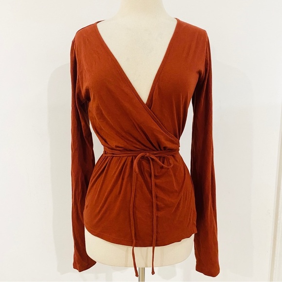 Rebecca Taylor red wrap top NEW - Picture 5 of 12